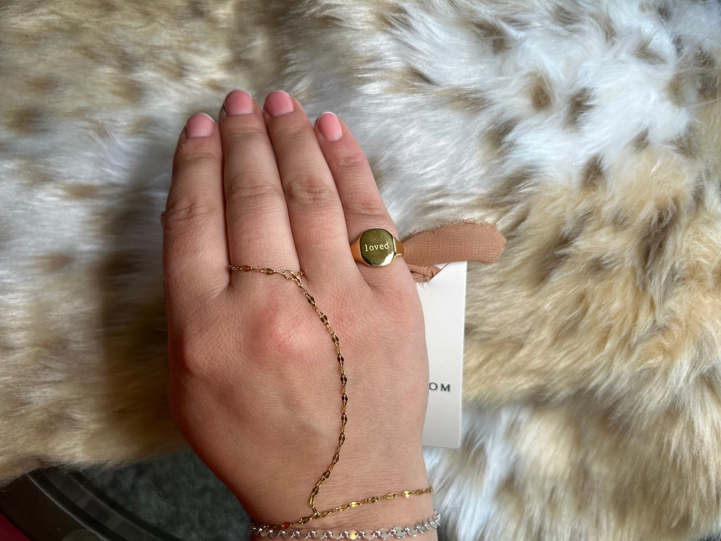Loved Gold Signet Ring
