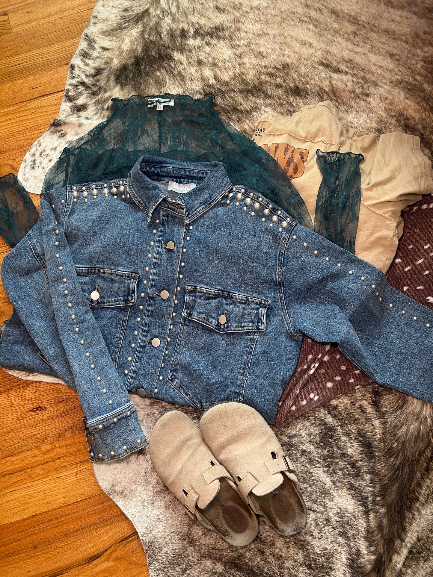Emerald Lace Top