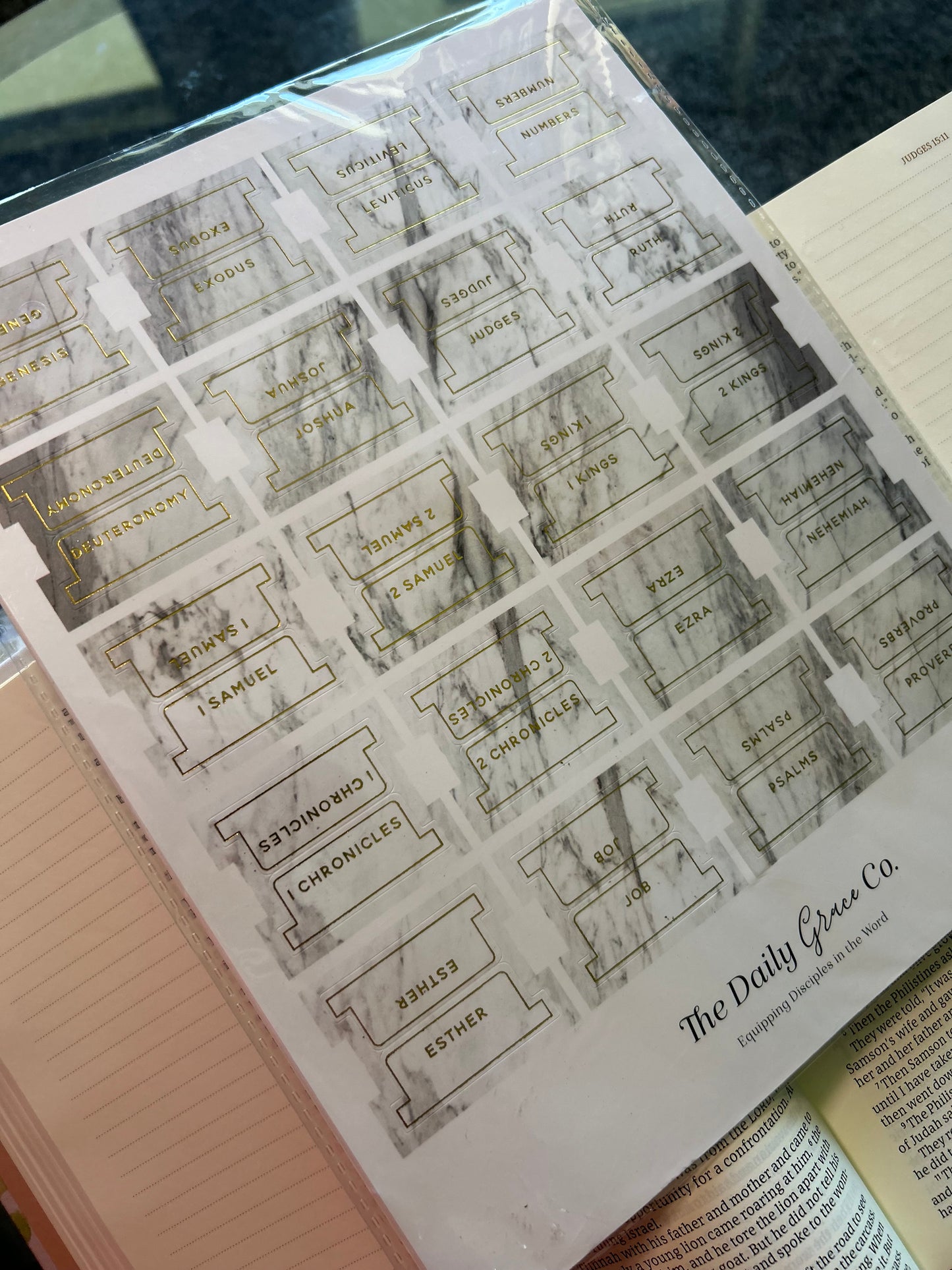 Marble Bible Tabs