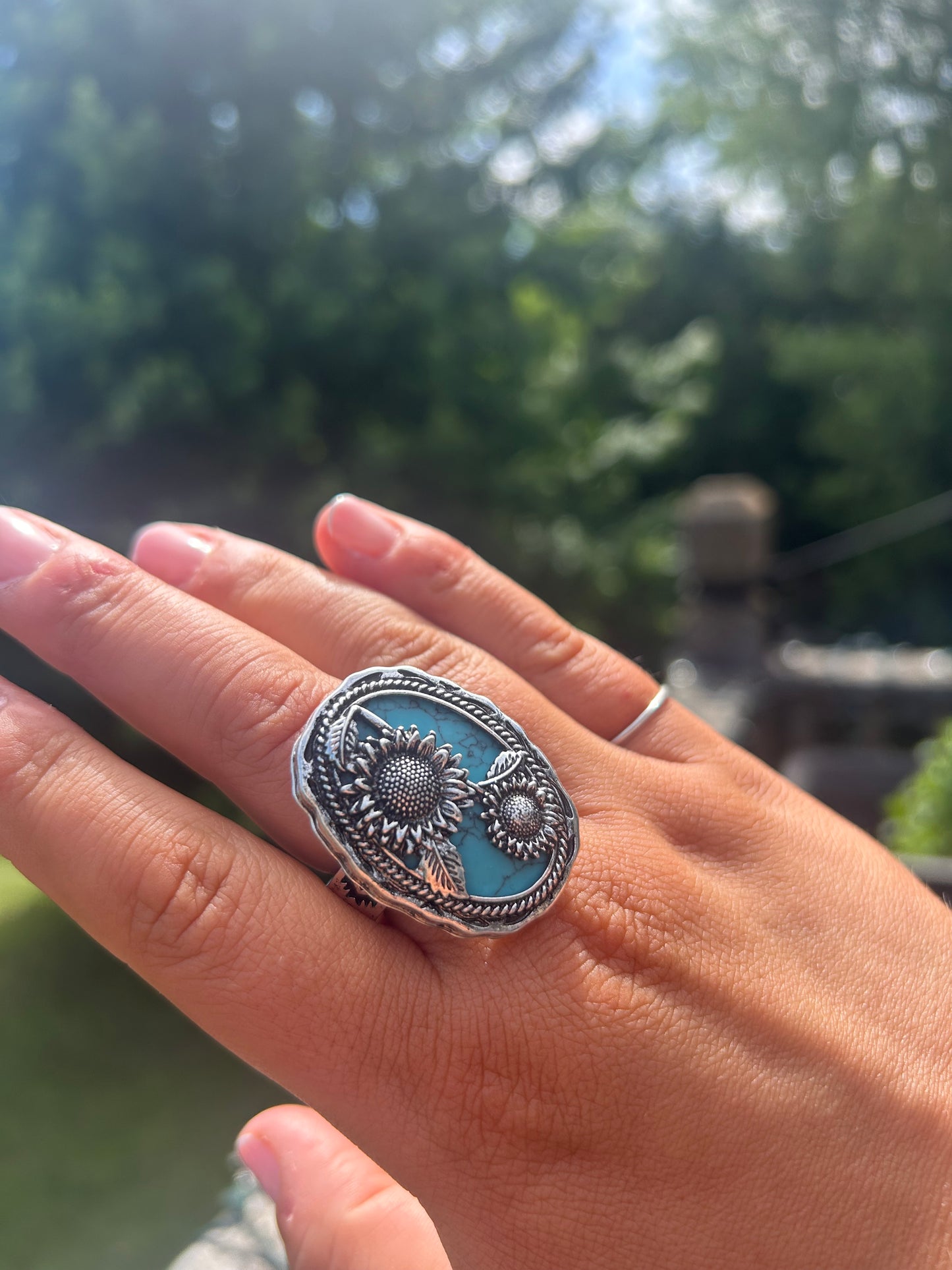 Skies Sunflower Ring