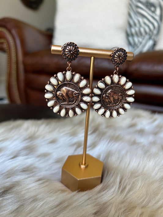 Belle Buffalo Earrings
