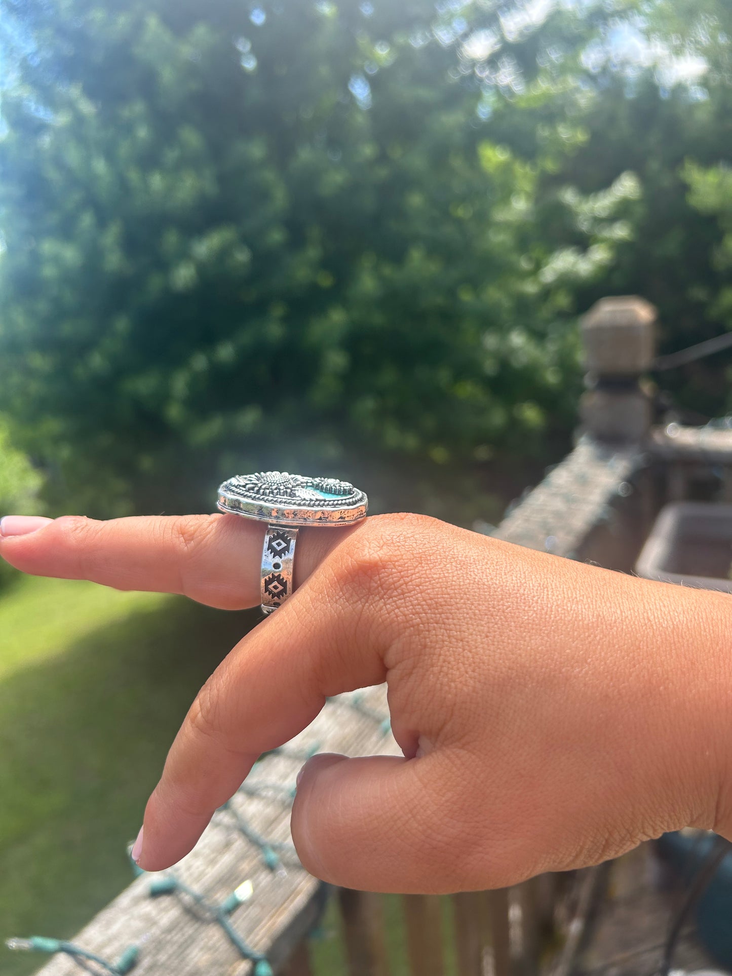 Skies Sunflower Ring