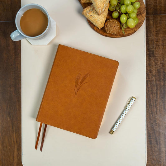 CSB Notetaking Bible- Natural Wheat & Leather