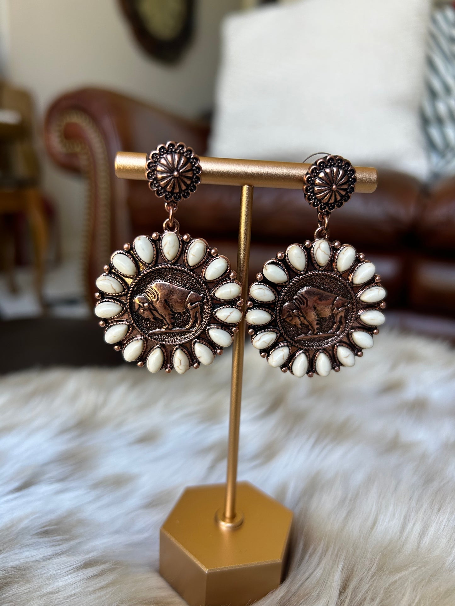 Belle Buffalo Earrings