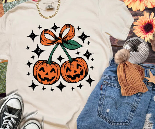 Pumpkin Cherries Tee