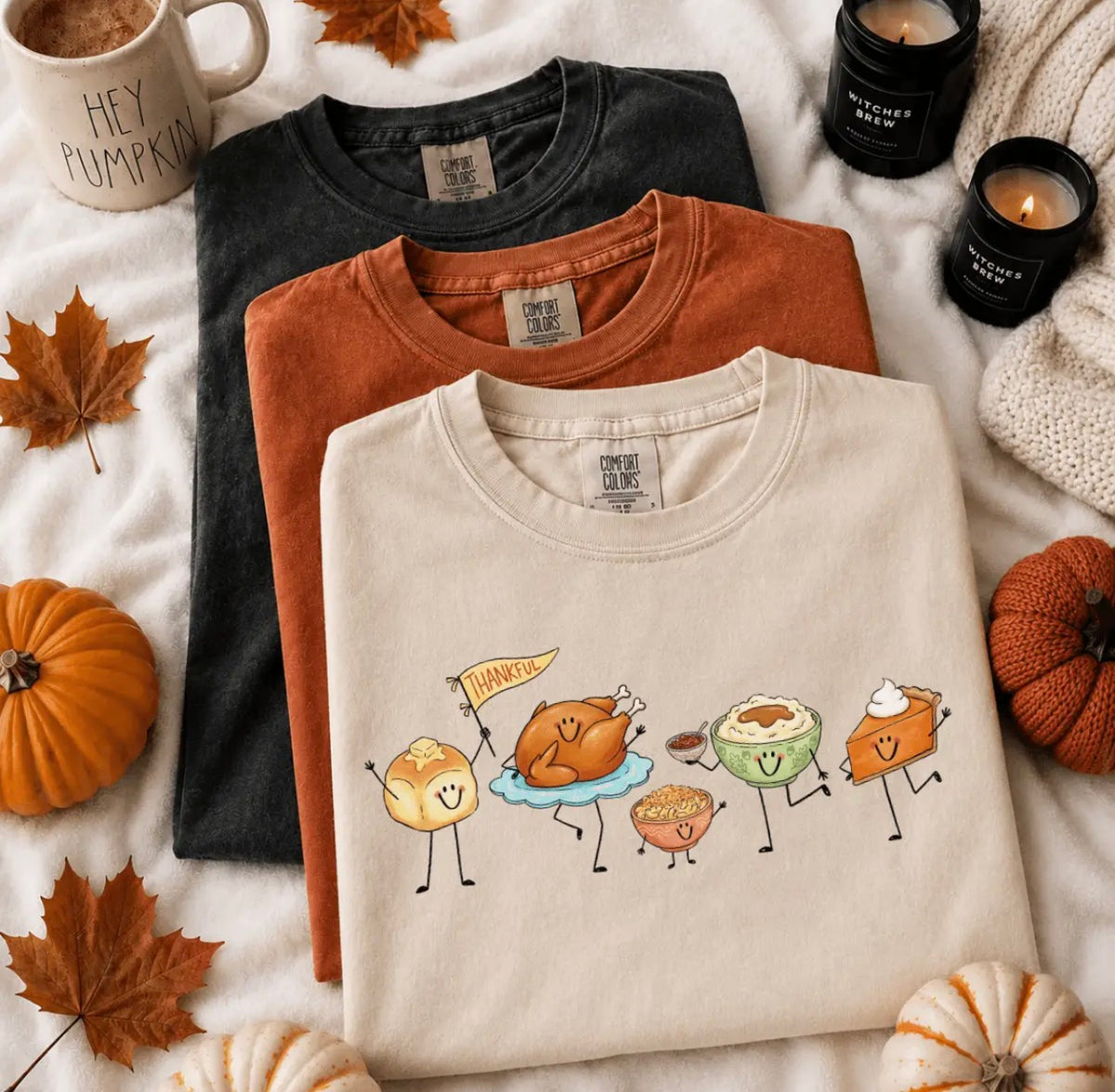 Thanksgiving Characters Tee