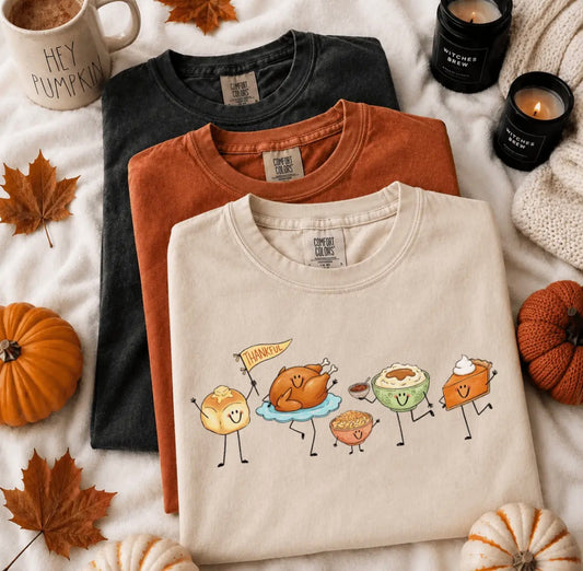 Thanksgiving Characters Tee