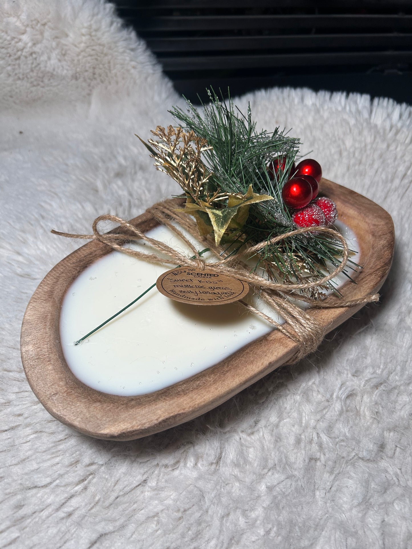 Hand Poured Soy Dough Bowl Candle