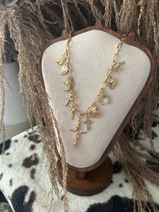 Elowen Faith Charm Necklace