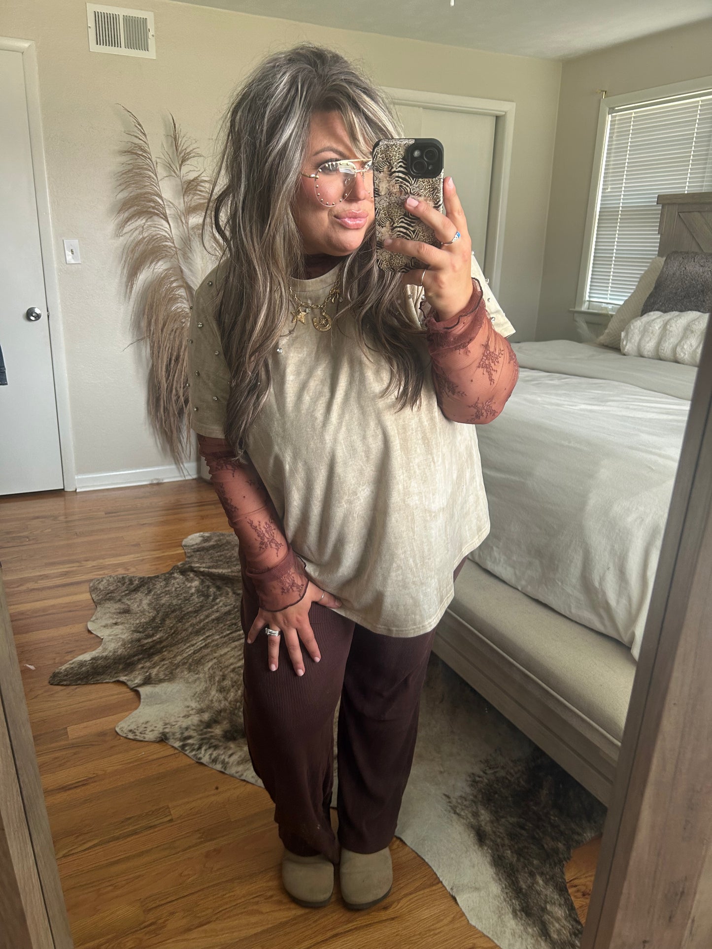 Auburn Lace Top