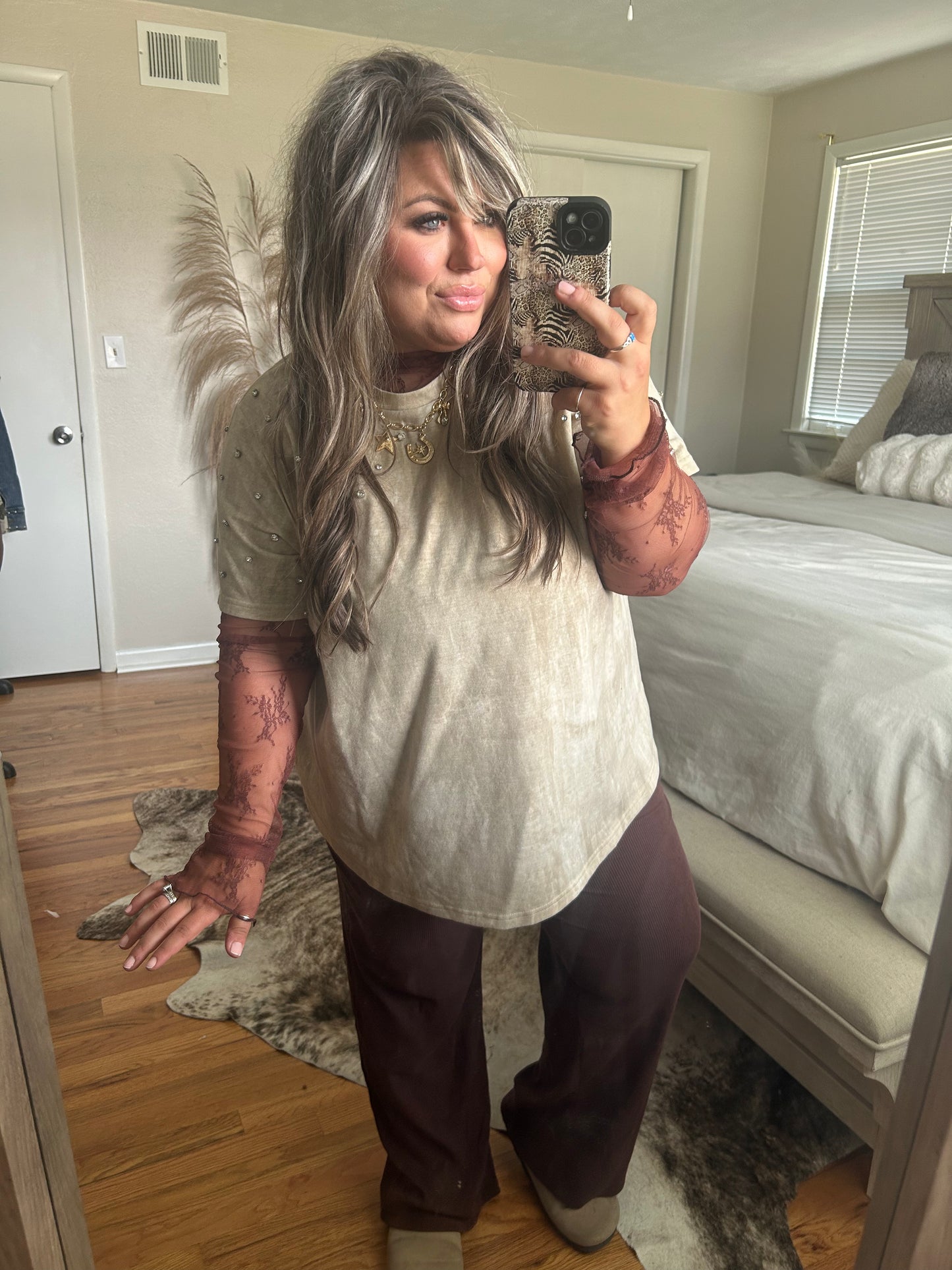Auburn Lace Top