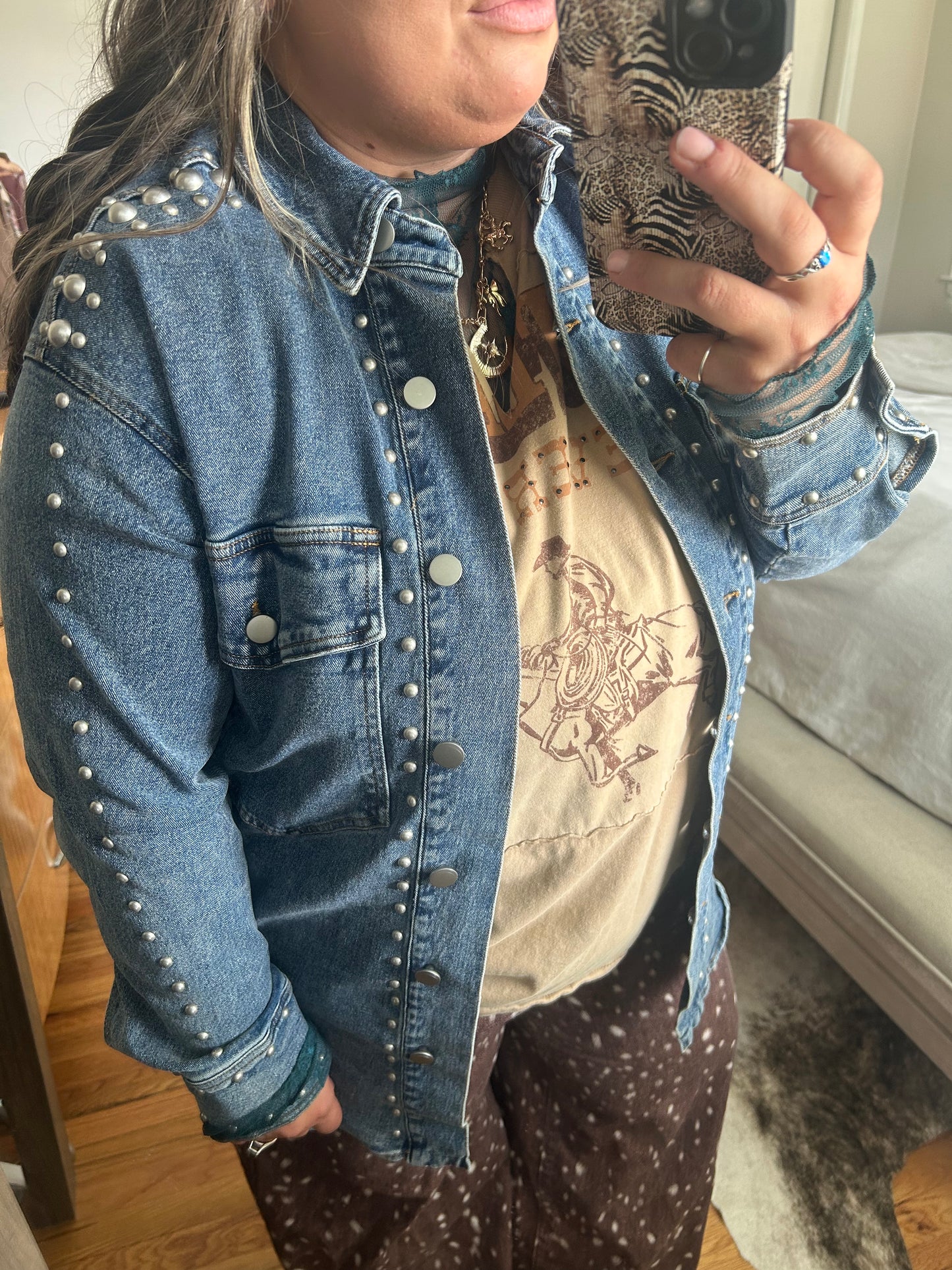 Blue Ridge Studded Denim Jacket