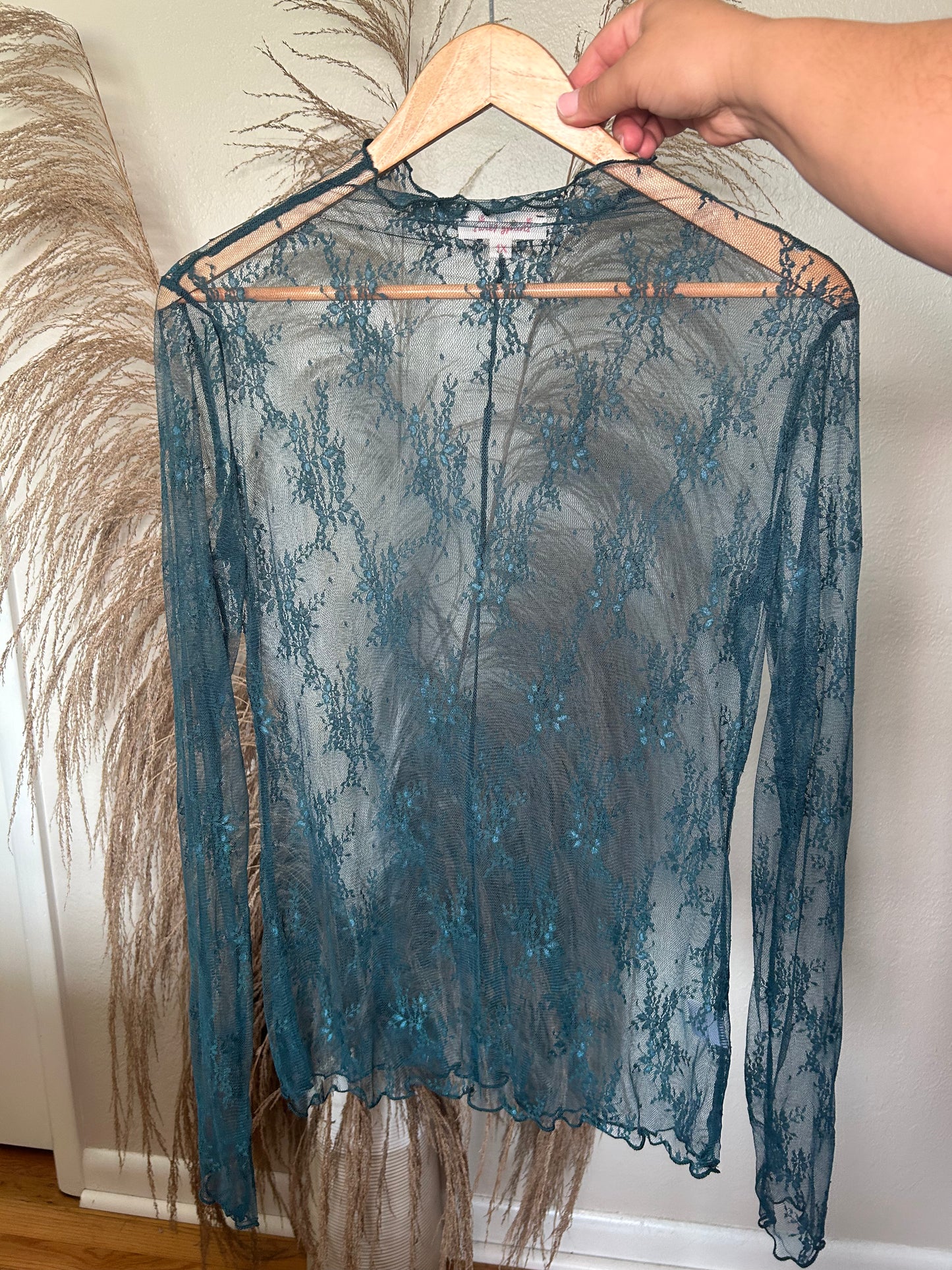Emerald Lace Top