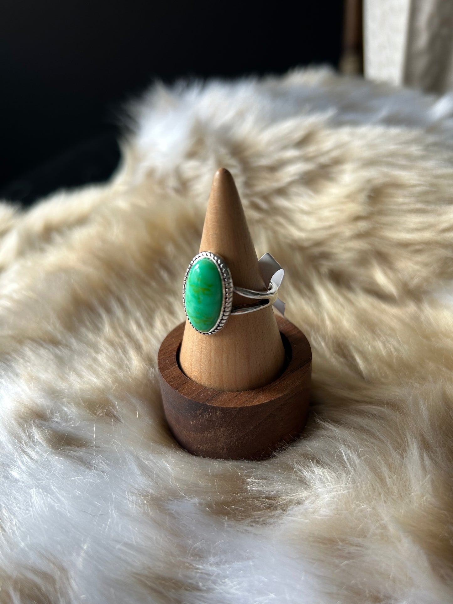 Lennon Green Stone Ring