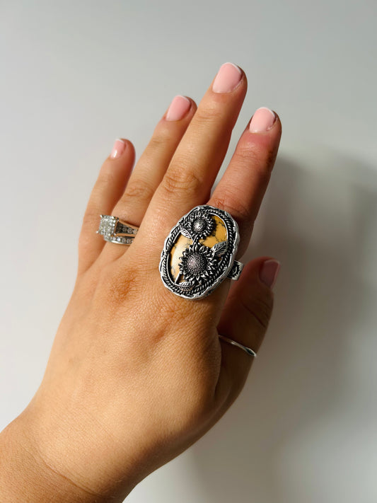 Delilah Sunflower Ring