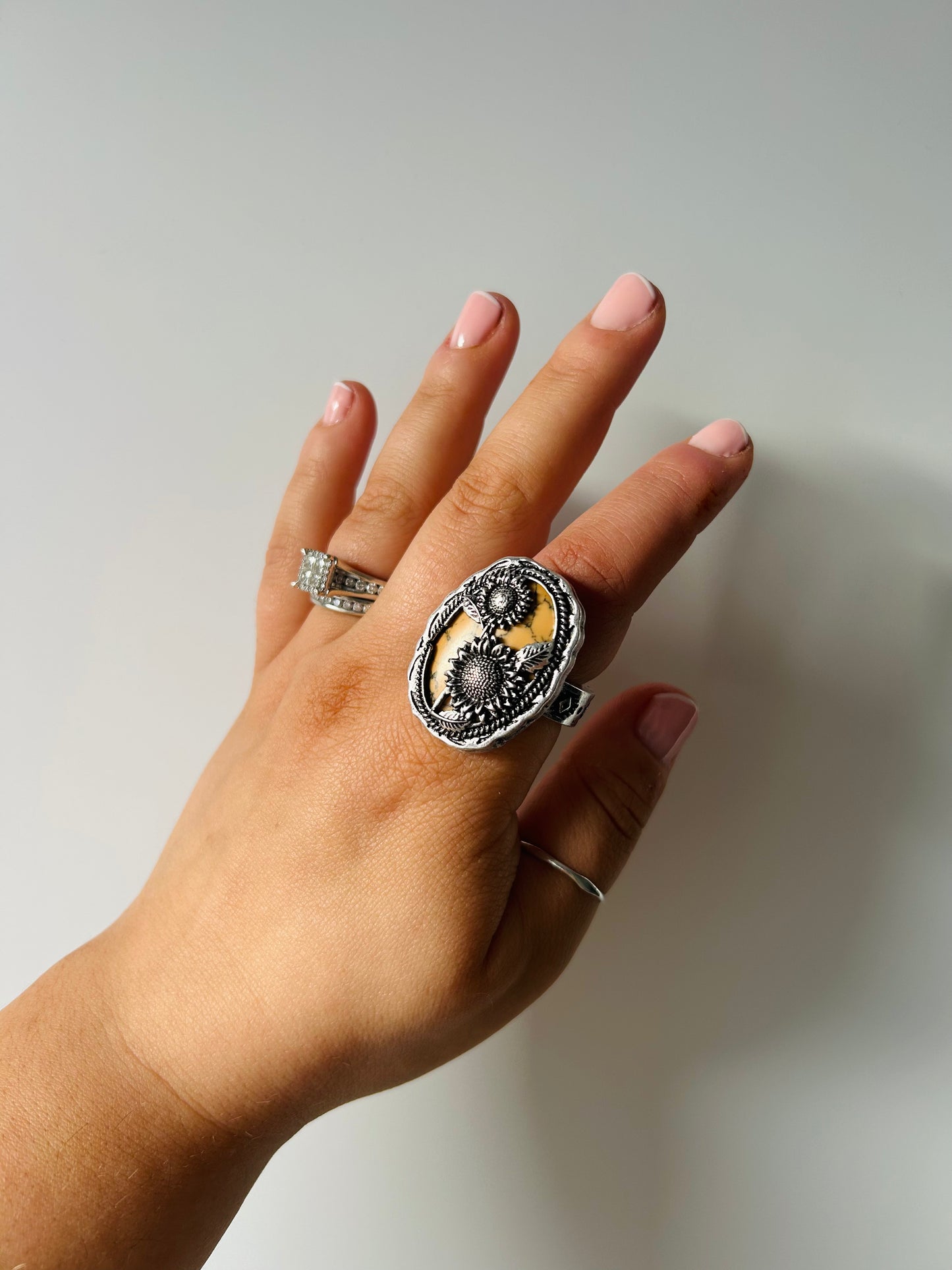 Delilah Sunflower Ring
