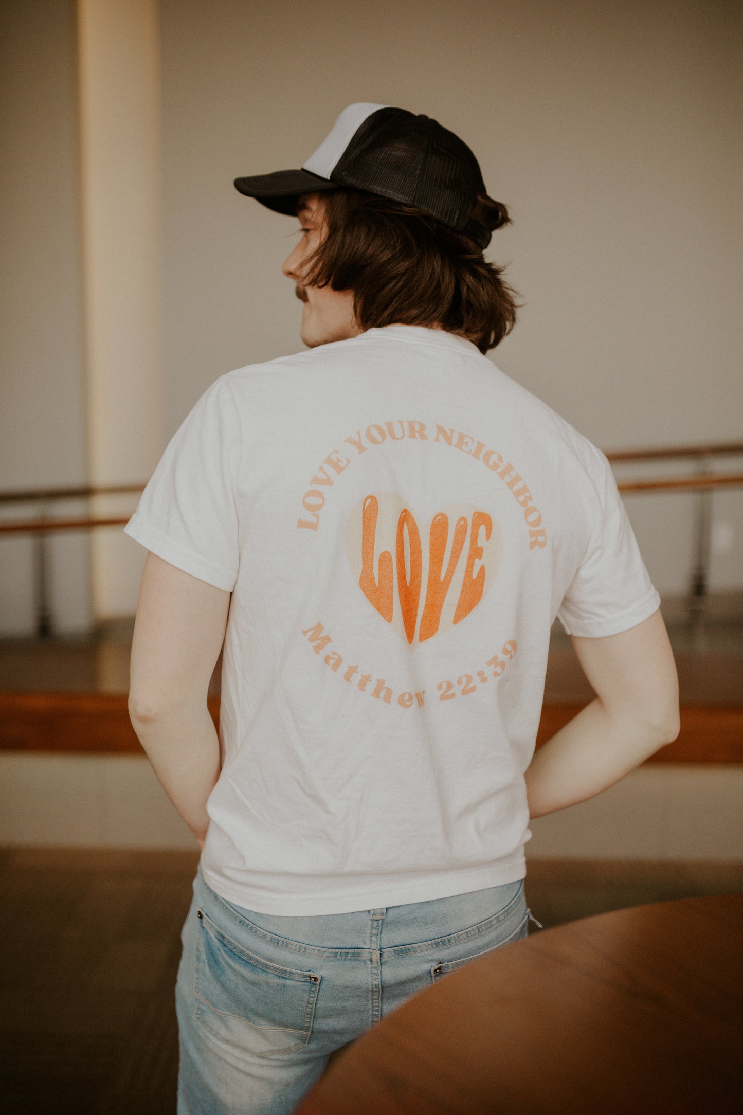 Love Your Neighbor - Retro Comfort Color Tee